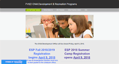 Desktop Screenshot of fvsdchildcareprograms.com